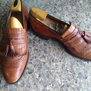 Allen Edmonds Mens Bradenton Chestnut Kiltie &Tassel Slipon Size9.5C (183)